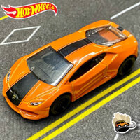 Xe mô hình Hot Wheels không hộp bánh cao su LAMBORGHINI HURACÁN LP610-4 - Orange - tỉ lệ 1:64