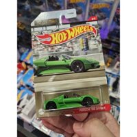 Xe mô hình Hot Wheels Porsche 918 Spyder ( Xanh ) ( Card Nhăn )