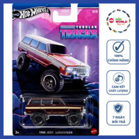 Xe mô hình Hot Wheels Tubular Trucks Series 1988 Jeep Wagoneer HRR99.