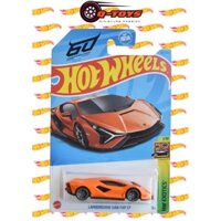 Xe mô hình Hot Wheels Lamborghini Sián FKP 37 (Cam) tỉ lệ 1:64