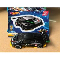 Xe mô hình Hotwheels mystery Lamboghini Huracan Trofeo đen nhám (nguyên seal)