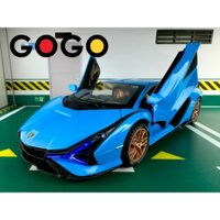 Xe mô hình kim loại Lamboghini Sian 1:24 có sáng đèn và âm thanh