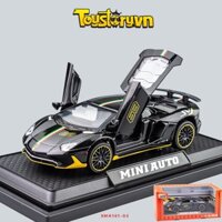 Xe Mô hình Lamborghini hợp kim có âm thanh, ánh sáng 1:32 Màu Đen XMH101-03