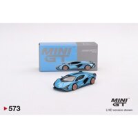 Xe Mô Hình Lamborghini Sian FKP 37 1:64 MiniGT ( Blu Aegir LHD )