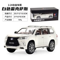 Xe Mô Hình Lexus LX570 CheZhi Tỉ Lệ 1:24 Chất Liệu Hợp Kim, Có Đèn Và Âm thanh