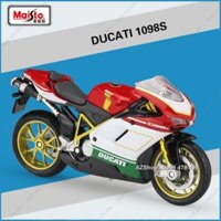 Xe Mô Hình Moto Ducati 1098s Tem Italy Tỉ Lệ 1:18 - Maisto - 8793