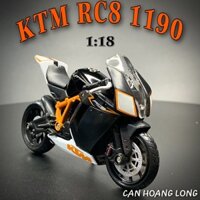 XE MÔ HÌNH - MOTO KTM RC8 1190 tỷ lệ 1:18 CHLstore Mô Hình Xe Đua