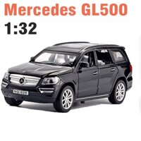 Xe mô hình ô tô MERCEDES GL500 bằng sắt chạy cót có âm thanh và đèn xe chạy bằng cót tỉ lệ 1:32