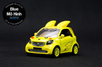 Xe mô hình Pokemon Pikachu Smart Fortwo 1:36