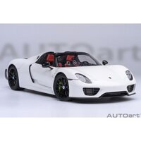 Xe Mô Hình Porsche 918 Spyder Weissach Package 1:18 AUTOart (White/Red Interior)