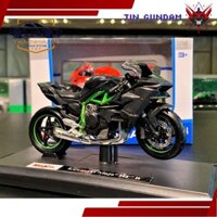 Xe mô hình siêu xe Kawasaki Ninja H2R tỉ lệ 1:18 hãng Maisto