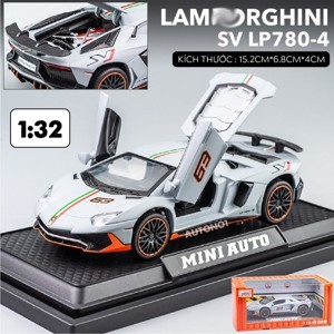 Xe mô hình siêu xe Lamborghini Aventador SVJ 1:32