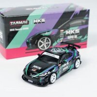 Xe mô hình Tarmac Works 1: 64 HKS ToyotaGR86 Xe đúc hợp kim - Đen