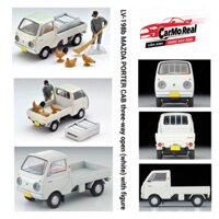 Xe Mô Hình Tĩnh Tomytec Minicar LV-198b Mazda Porter Cab three-way open (white) with figure