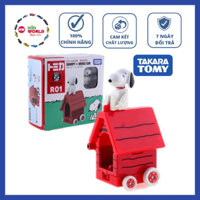 Xe mô hình Tomica Box Disney Snoopy & House Car. No.R01.