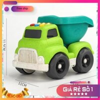 Xe mô hình XE BEN Nhựa lúa mì Có âm thanh