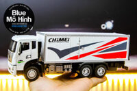 Xe mô hình xe tải container thùng kim loại 1:50
