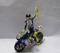Xe mô hình YAMAHA YZR-M1 MotoGP 2007 + Figure Valentino Rossi MINICHAMPS tỉ lệ 1:12