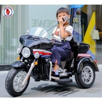 Xe mô tô điện trẻ em SMT-111 siêu ngầu đầy đủ bộ đàm, đèn tín hiệu, bluetooth