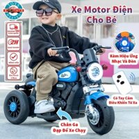 Xe Moto Điện Cao Cấp Cho Bé Có Nhạc,Đèn Kết Nối Bluetooth,Có Chế Độ Điều Khiển Từ Xa - Xe Máy Điện Chịu Lực Lên Đến 80kg
