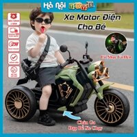 Xe Moto Điện Cao Cấp Cho Bé Có Đèn,Nhạc Kết Nối Bluetooth,Có Chế Độ Điều Khiển Từ Xa - Xe Máy Điện Chịu Lực Lên Đến 80kg