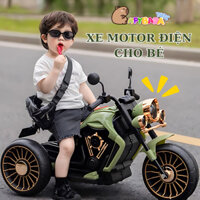 Xe Moto Điện Cao Cấp Cho Bé Có Đèn,Nhạc Kết Nối Bluetooth,Có Chế Độ Điều Khiển Từ Xa - Xe Máy Điện Chịu Lực Lên Đến 80kg