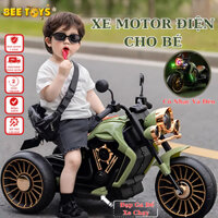 Xe Moto Điện Cao Cấp Cho Bé Có Đèn,Nhạc Kết Nối Bluetooth,Có Chế Độ Điều Khiển Từ Xa - Xe Máy Điện Chịu Lực  Đến 50kg