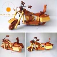 Xe moto gỗ, mô hình xe moto mini trang trí decor, quà lưu niệm
