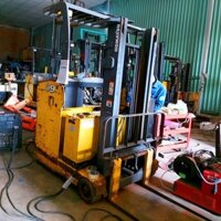 Xe Nâng Điện Cũ Komatsu FB09RS-14 Đứng Lái
