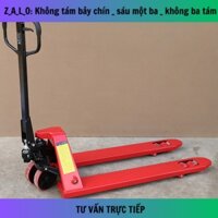 Xe nâng tay thấp Mitsubishi 2,5 tấn càng hẹp - xe nâng tay pallet thủy lực, tải xếp dỡ pallet