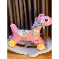 xe ngựa bập bênh 2in1