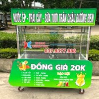 Xe nước ép trái cây 1m5 xanh lá đồng giá 20K