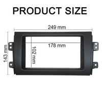 Xe Ô Tô Đầu DVD Bảng Khung 2Din Stereo Viền Bao Tự Động Radio Âm Thanh Fascias Phù Hợp Với Ô Tô Phụ Kiện Cho Suzuki SX4 Fiat Sedici
