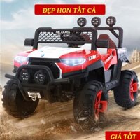 XE Ô TÔ ĐIỆN CAO CẤP SF 2000 - KIỂU DÁNG ĐỊA HÌNH SIÊU ĐẸP - CÓ CÒI, NHẠC, ĐÈN - Đỏ