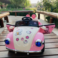 Xe ô tô điện cho bé gái Hello Kitty dễ thương 030