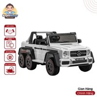 Xe ô tô điện cho bé Mercedes G63 AMG-WF189 2 chân ga ghế to rộng có điều khiển từ xa