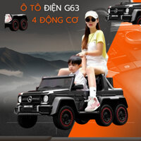 Xe Ô tô điện trẻ em G63 AMG cao cấp (Bánh nhựa 4 động cơ) tải trọng 80-100kg. bảo hành 3 tháng