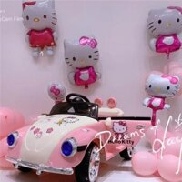 Xe ô tô điện trẻ em Hello Kit ty - xe điện 4 bánh siêu xinh có điều khiển từ xa, có bàn chân ga, có nhạc, có đèn