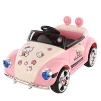 Xe ô tô điện trẻ em Hello Kitty có điều khiển từ xa ,ô tô điện cho bé gái từ 1 đến 4 tuổi A05