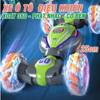 Xe ô tô điều khiển từ xa xoay 360 độ có đèn và nhạc đồ chơi trẻ em - mô hình xe điều khiển từ xa