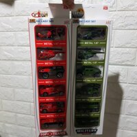 Xe ô tô đồ chơi set 6 xe cứu hỏa cảnh sát cho bé