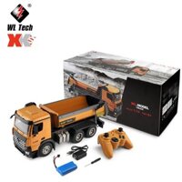 Xe ô tô tải ben điều khiển từ xa WL 14600  WL14600- Mô hình xe công trình Xe ben RC 6 bánh