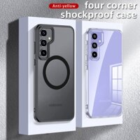 Xe Ô Tô Từ Vòng Hút Giá Đỡ Dành Cho Samsung Galaxy A55 5G Bốn Góc Chống Sốc Túi Khí Trong Suốt