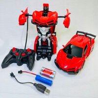 Xe Oto Điều Khiển Từ Xa Biến Hình Thành Robot , Đồ Chơi Ôtô, Đồ Chơi RoBot Sử Dụng Pin Sạc