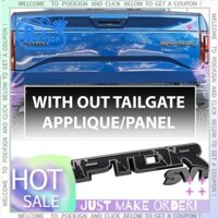 Xe Phía Sau Thân Xe Biểu Tượng Raptor SVT Biểu Tượng 3D Logo Đuôi Decal Thay Thế Dán Cho Xe Ford F150 2009-2014 (Đen + Xám)