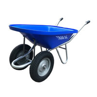 Xe rùa 2 bánh thùng tôn sườn ống phi 34 dày 1.5mm Trần Đà XR.N015.017