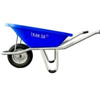 Xe rùa nhựa Trần Đà màu xanh sườn kẽm thùng bảo hành 12 năm trọng tải 200kg