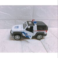 Xe sắt mô hình xe cảnh sát đồ chơi dùng pin