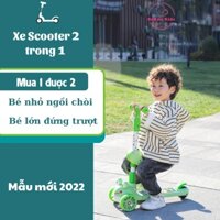 Xe Scooter 2 trong 1 mẫu mới 2022