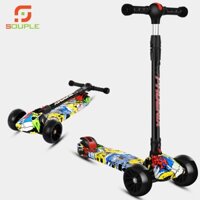 Xe Scooter 3 Bánh Phát Sáng Họa Tiết GRAFFITI Có Nhạc Có Có Đèn SOUPLE